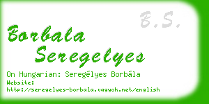 borbala seregelyes business card